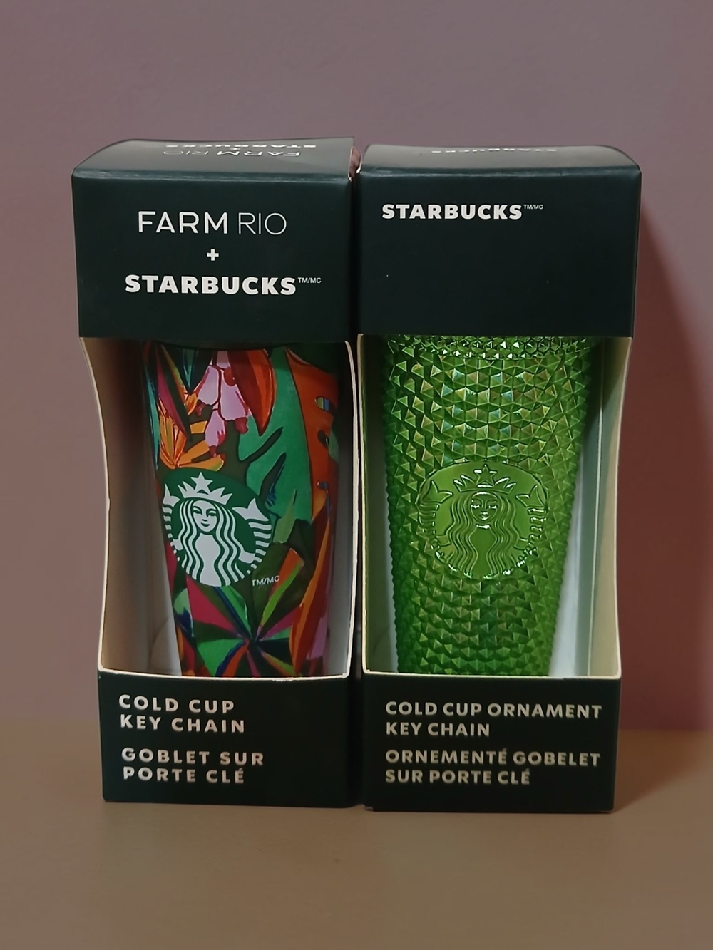 Starbucks Green Studded Cold Cup Ornament Key Chains